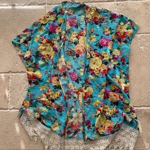 Floral Lace Kimono